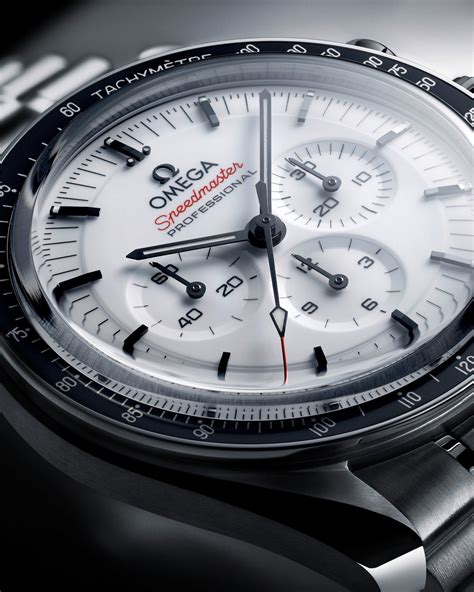 omega speedmaster white dial 2024|omega speedmaster moonphase white dial.